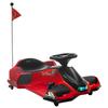 12V Kids Electric Go Kart with Music, LED Lights, Slow Start, Red