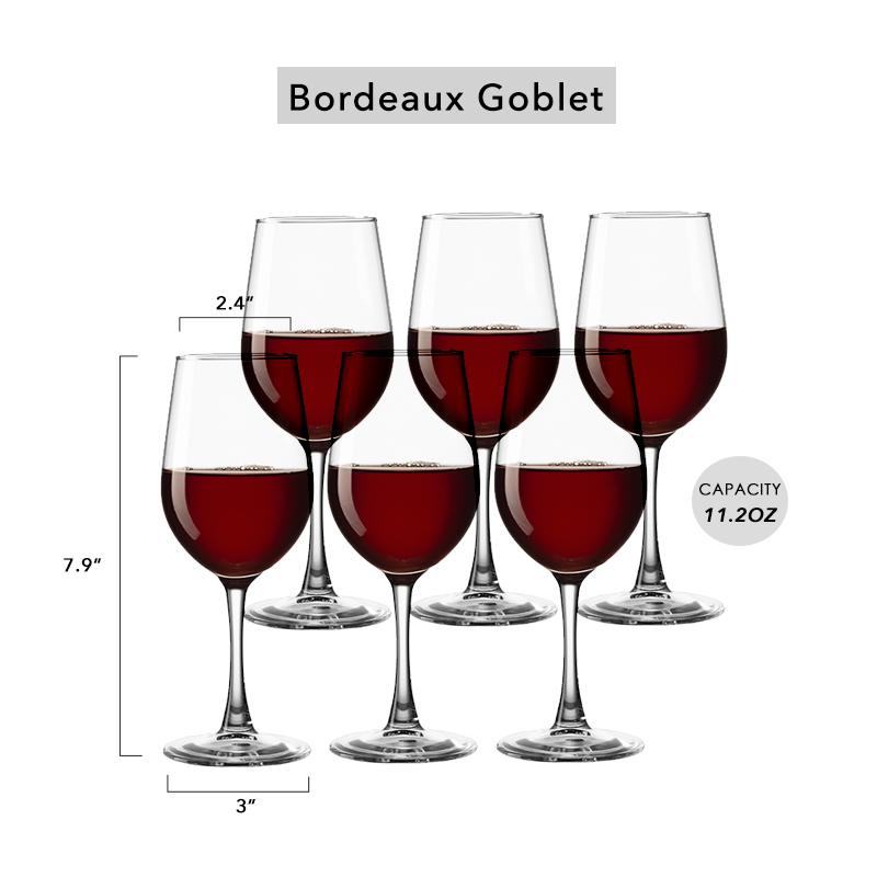 Red Wine Goblet ,Large Crystal Wine Glass, Christmas Durable Modern Beautiful Stemmed Wine Glasses,Clear Stylish Wine Glass