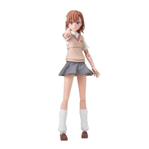 KADOKAWA PLASTIC MODEL SERIES "A Certain Scientific Railgun T" Misaka Mikoto, approximately 163mm tall, color-coded plastic model
