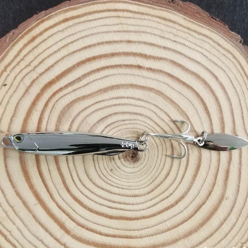 5Pcs/Pack Electroplated Iron Plate Bait 15g 20g 30g Road Sub Bait Sea Fishing Fake Bait Rotating Sequin Mackerel Bait