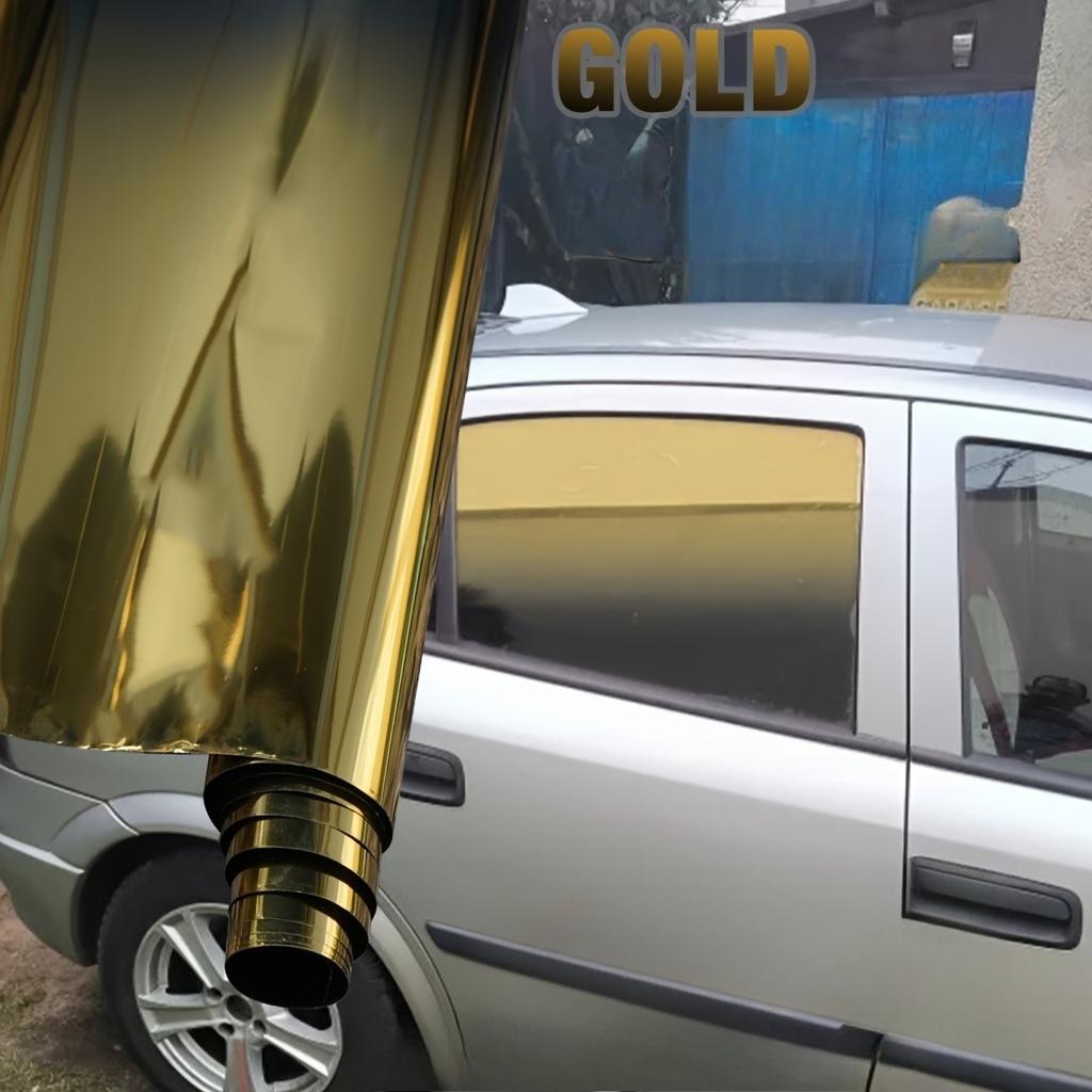 Dual‑Tone Gradient Thermal Insulation Window Film Explosion‑Proof PET Solar Sunshade Film Color Contrast Car RV Home Window Sticker