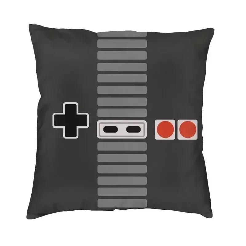 

Home Decor Retro Gaming Icons Pattern Pillow Cover Pattern Cushion Cover Suitable for Sofa Bedroom Car Pillow Cover 16x16Inch