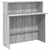 VidaXL Bureau de réception sonoma gris 100x50x103,5 cm bois ingénierie, comptoir de réception, réception de salon, comptoir 859029