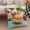 PPui Pui Molcar Cushion Cover Throw Pillow Cover Hidden Button Durable Polyester Chair Cushion