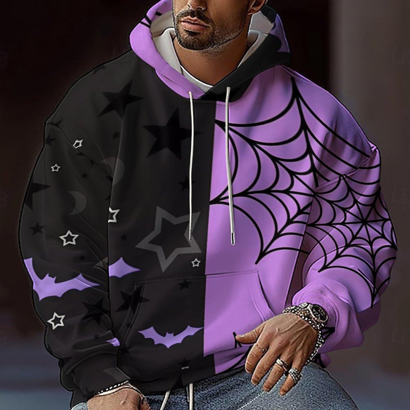 

Halloween Men Clothes 3D Digital Print Casual Sweatshirt Men Sport Long Sleeve Hip Hop Tops Hooded Hoodies 4XL