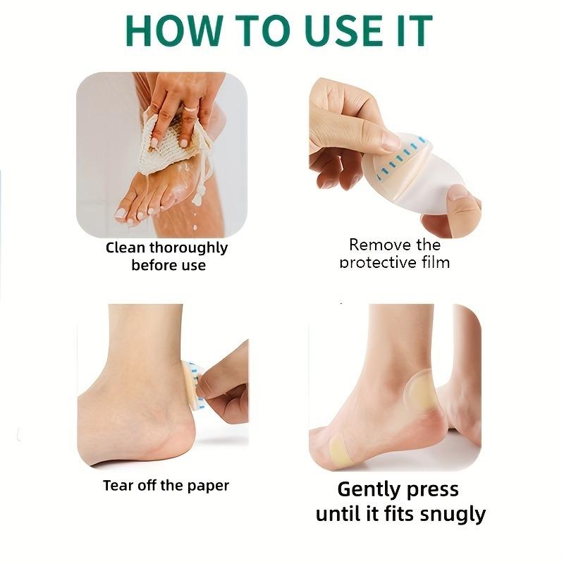 10pcs  difform Transparent Gel Anti-Blister Pads, Heel & Forefoot Cushions, Blister Prevention Tape, Foot Care Pain Relief