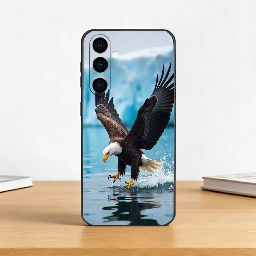 

Eagle Cool A-Animal Phone Case For Samsung Galaxy A73,A72,A71,A70,A53,A52,A51,Others Soft Black Cover Samsung a21s