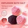 Bombe de Bain Rose Noire 150g - Boule de Bain Moussante Explosive à Parfum Longue Durée