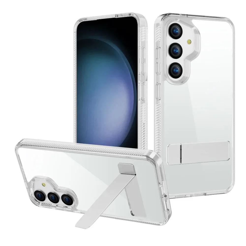 

Прозрачный невидимый чехол-кронштейн для телефона Samsung Galaxy S25 S24 Ultra S25 S24 S23 Plus S25 + держатель защитный прозрачный чехол Galaxy S25 Ultra