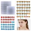 Number Alphabet Constellation Earrings Silicone Mold Crystal Epoxy Diy for Key Lock Pendant Jewelry Epoxy Mold for DIY C