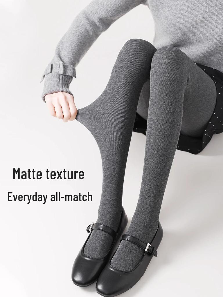 Women's 2025 Striped Leggings: Thick, Warm, Slimming One-Piece Pantyhose for Autumn/Winter.