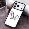 Bunny Rabbit Ears Phone Case For iPhone 17 16 15 14 13 12 11 Pro Max Plus 17Air Soft Silicone Cover
