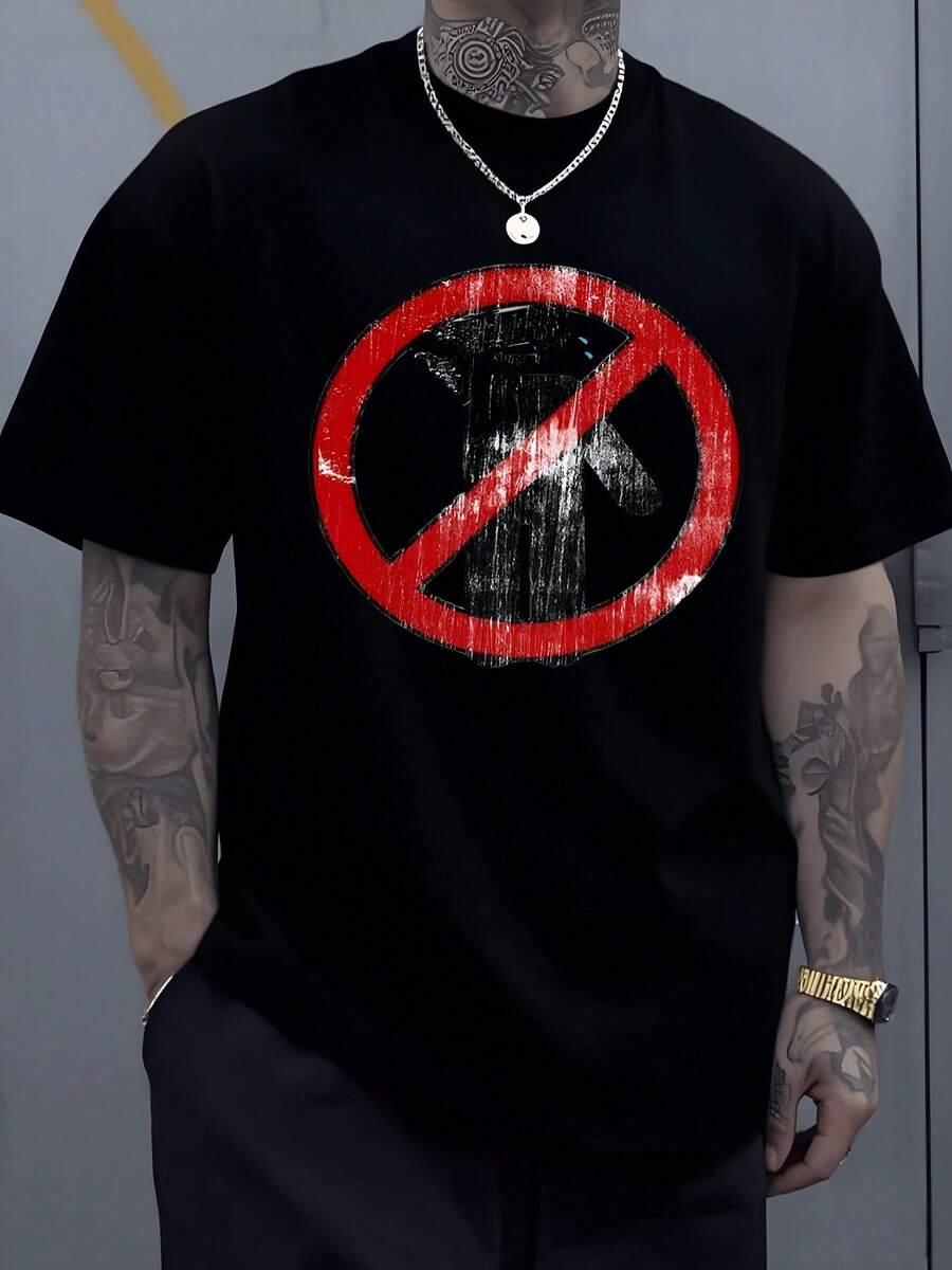 

The Graphic On This Tee Symbolizes The Rejection Of Conformity And The Embrace Of Individuality. It 5XL різнокольоровий