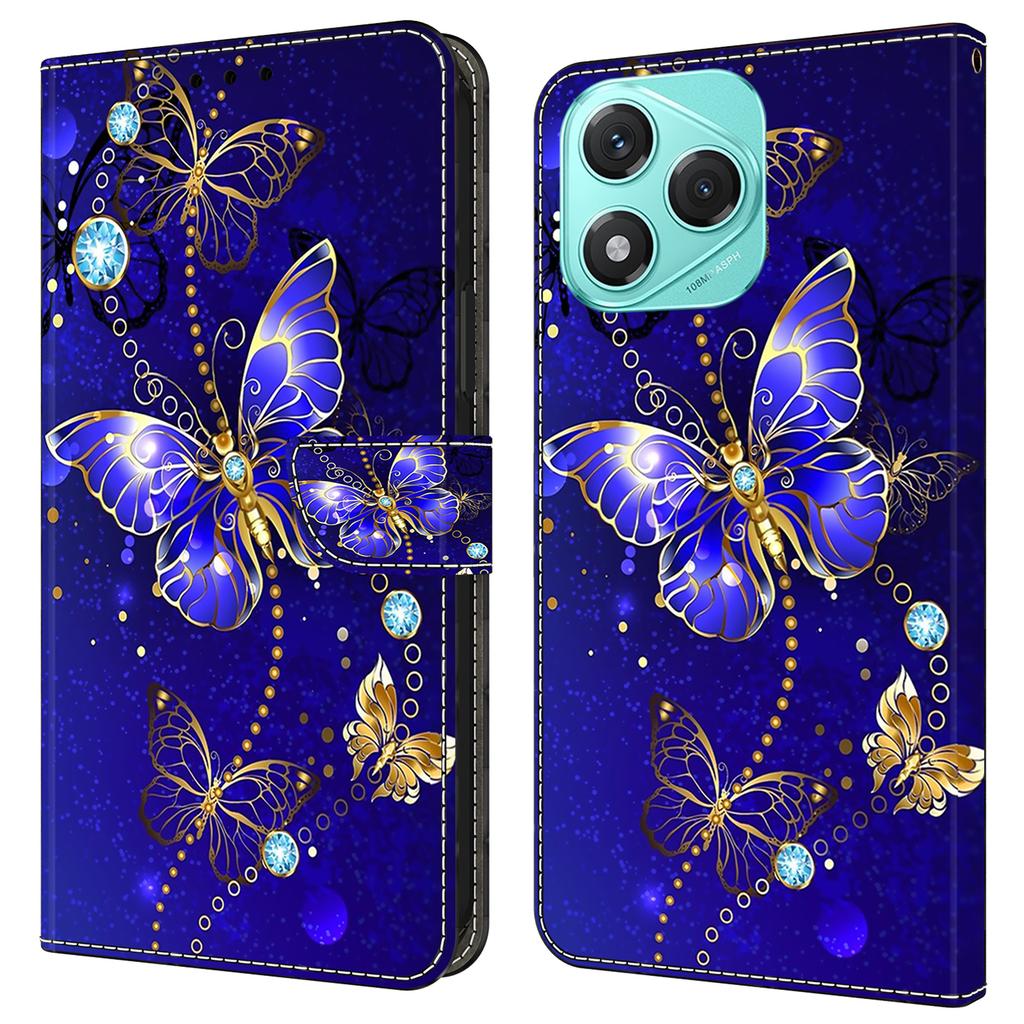 Für Honor 400 Lite 5G Hülle 3D Muster PU Leder Brieftasche Handyhülle mit Ständer