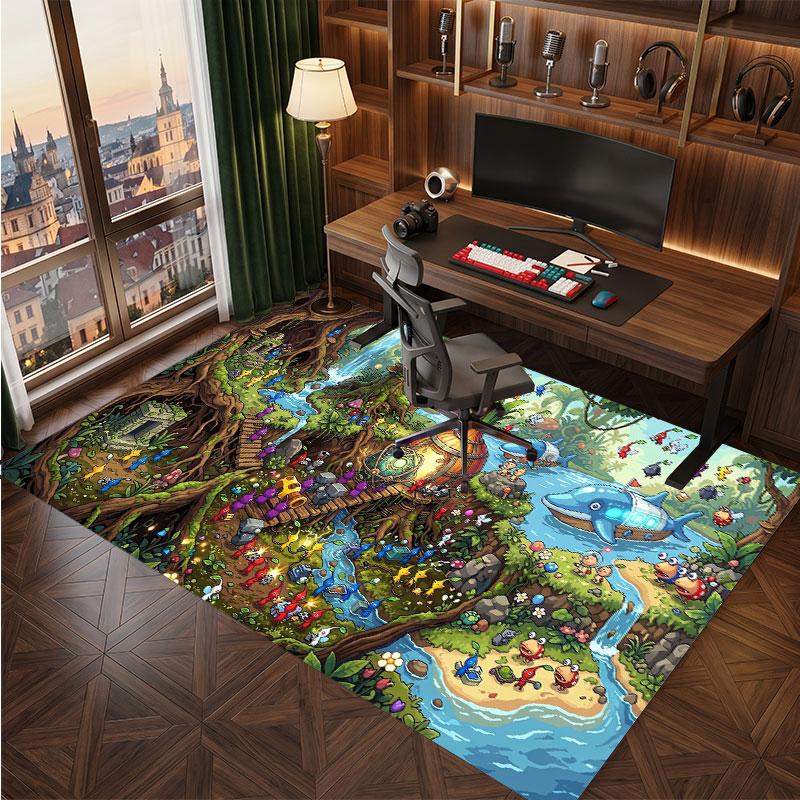 Pikmin Rug Soft Thick Non Slip Floor Carpet for Bedroom Living Room Home Decor