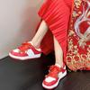 AJ 2025 Bridal & Sports Sneakers: Women's Red Two-Wear Wedding Shoes & Men's Couple Style