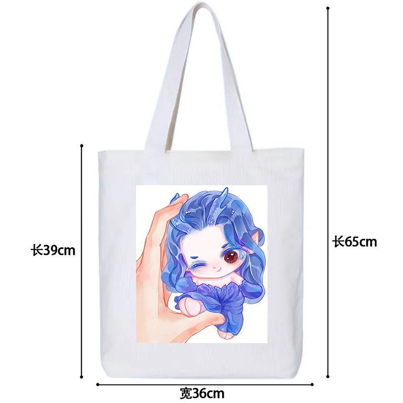 Nezhas Teufelskind Freches Meer Aobing Ausdruckspaket Niedlicher CP Avatar Canvas-Tasche Student Große Kapazität Umhängetasche Explosion