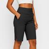 Women's Cropped Pants, Stretch Knee Length Training Yoga Pants, Casual Stretch Waist With Pockets, Jogging Pants