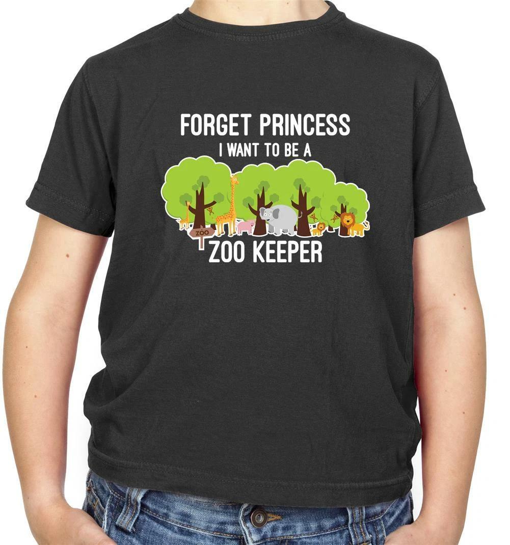

Forget Princess - Zoo Keeper - Kids T-Shirt - Vet - Safari Park - Animals - Love 130
