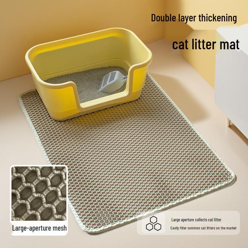 Eva Cat Litter Mat - Anti-Carry, Anti-Splash, Double-Layer, Super Large Size