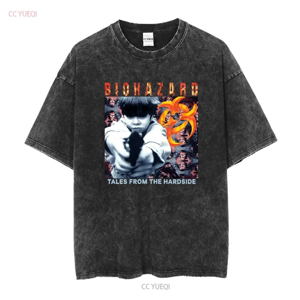 Vintage 90s Biohazard State of the Tour Bandtee Shirt Long or Short Sleeves Vintage Washed Casual Breathable Fashion Stretched