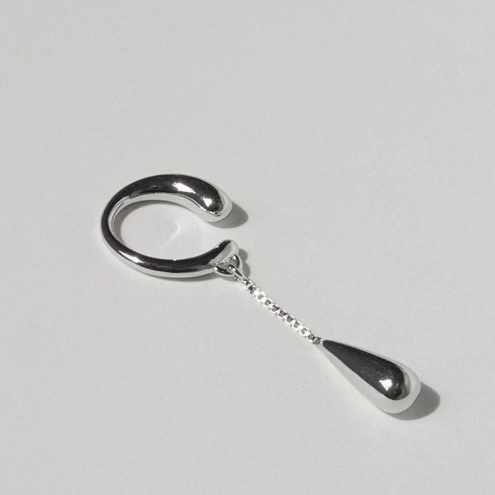 Silver Color Ear Cuff Clips C Shape Design Cartilage Earrings Fashion Teardrop Earrings Jewelry