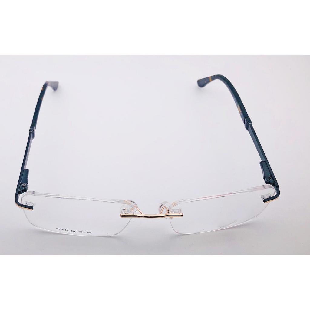 RSINC Unisex Rimless Metal Frame Fashion Tom Gold Black 55-17-142 IB-12 B0DK5LGZGS