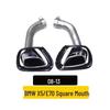 Stainless Steel Square Tip Exhaust Cover for 08-13 BMW X5 E70