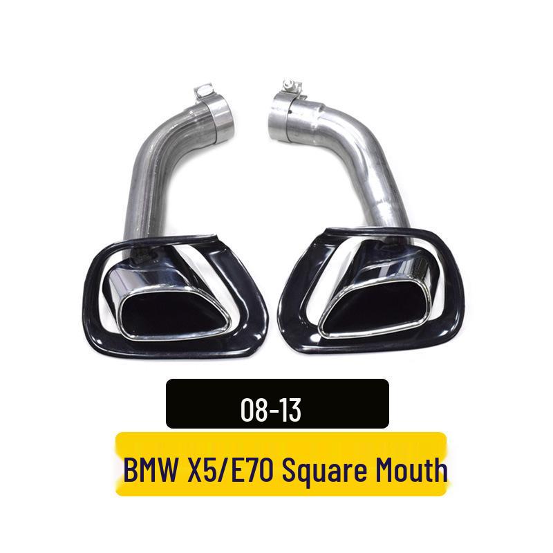 Stainless Steel Square Tip Exhaust Cover for 08-13 BMW X5 E70