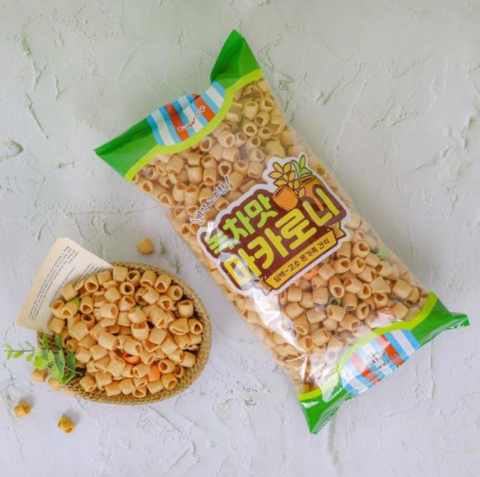 Sweet & Crunchy Green Tea Snack – Korean Retro Favorite