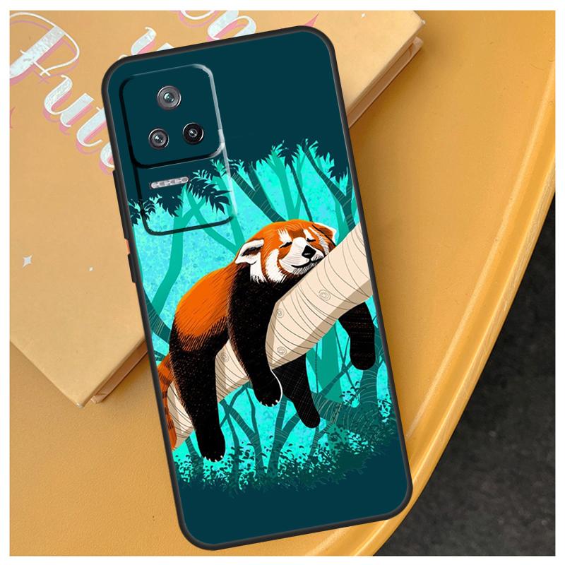 Red Panda Cute Animal Case For Xiaomi 14T 13T Pro 11T 12T 13 14 15 Ultra POCO X6 Pro X3 X5 F5 F6 M6 X7 Pro Cover