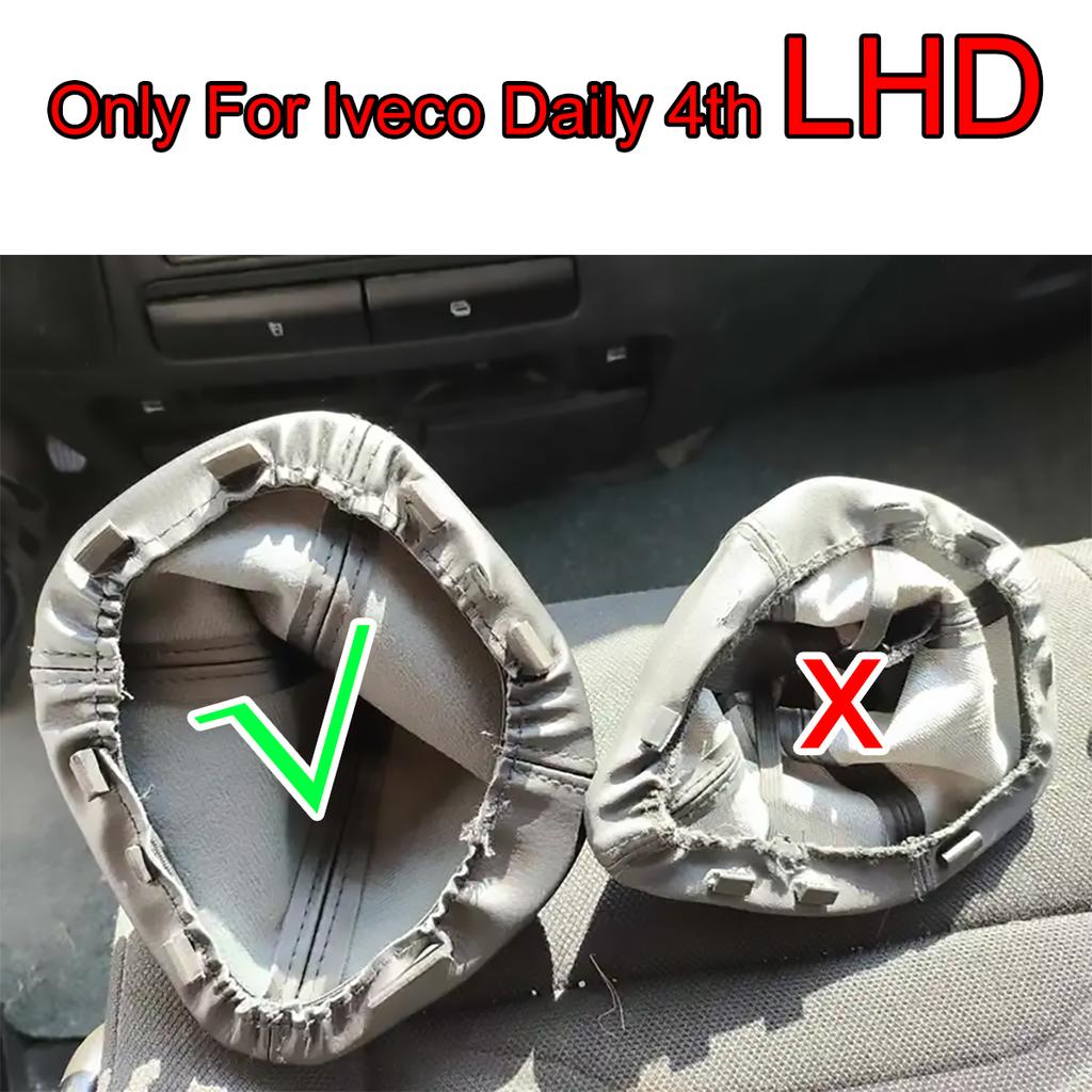 5801265777 LHD Manual Gear Shift Boot Gaiter For Iveco Daily IV 2006 2007 2008 2009 2010 2011 PU Leather Gear Stick Cover with Plastic Frame