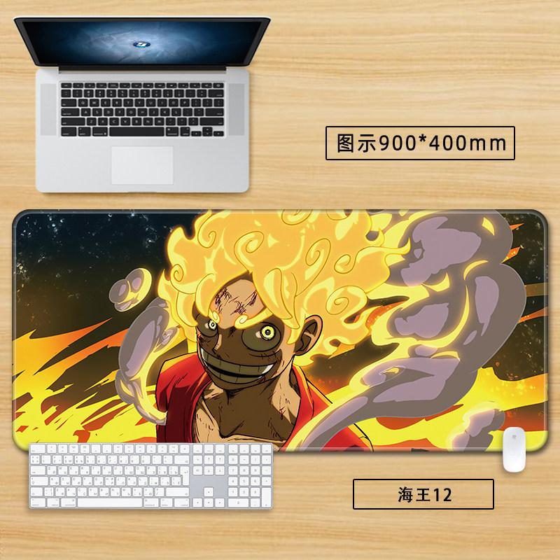 High Definition Printed New Boys Office ONE PIECE Leather Mouse Pad Anime Game Roronoa Zoro Computer Keyboard Desktop Table Mat
