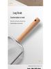 Wooden Handle Stainless Steel Cat Litter Scoop with Large Holes - Ideal for Tofu Litter and Reptile Sand