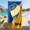 Ifk göteborg Personalisiertes Bedrucktes Strandtuch Fußballlogo Unterstützung Benutzerdefinierter Name Text Saugfähiges Handtuch für Sport Reisen Besonderes Geschenk
