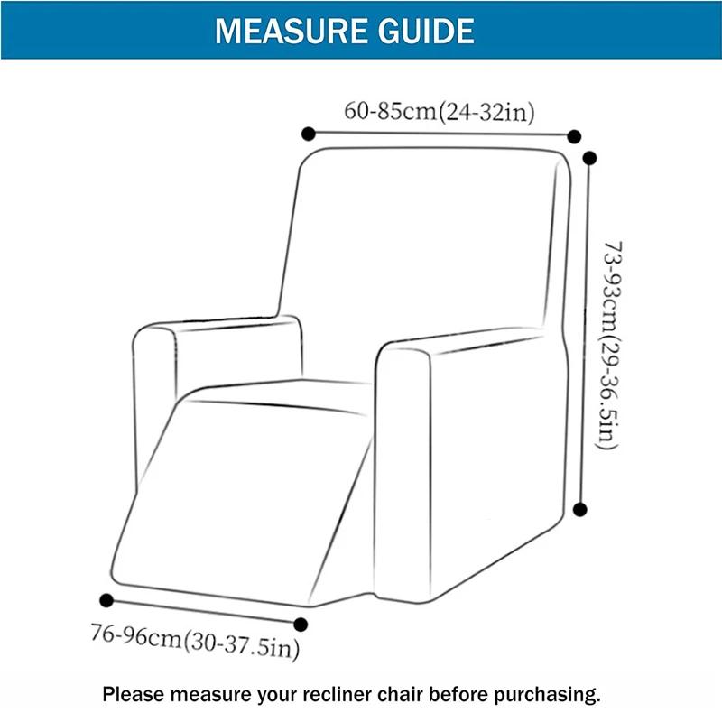 4 pieces Recliner Sofa Cover for Living Room Elastic Reclining Chair Cover Protection Lazy Boy Relax Armchair Cover