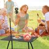 Folding Camping Table Portable Picnic Table Foldable Side Table Small Outdoor Folding Camp Table Sturdy For Garden Patio Dining
