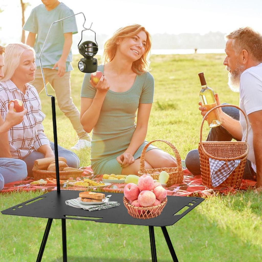Folding Camping Table Portable Picnic Table Foldable Side Table Small Outdoor Folding Camp Table Sturdy For Garden Patio Dining