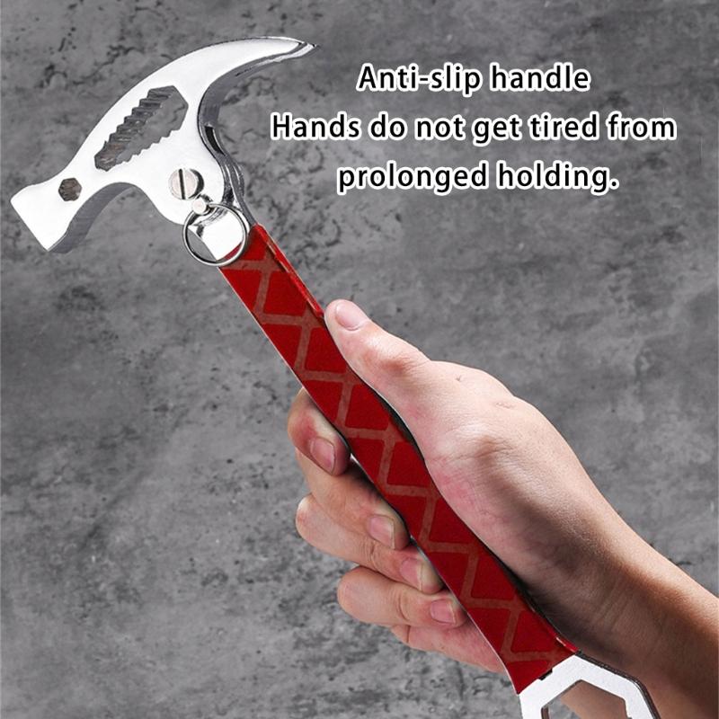 Industrial Claw Hammer With Comfortable Ergonomic Nonslip Grip And Double Purpose Wrench Integration Fit for Contractors