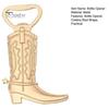 Cowboy Birthday Party Supplies Boot Bottle Opener, Durable Zinc Alloy Western Theme Openers with Style Giveaways Thank You Card, Unique Favors