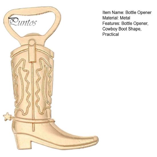 Cowboy Birthday Party Supplies Boot Bottle Opener, Durable Zinc Alloy Western Theme Openers with Style Giveaways Thank You Card, Unique Favors
