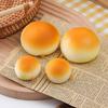 Gold Steamed Bun Model: Cake Pastry Bread Display Prop Decoration
