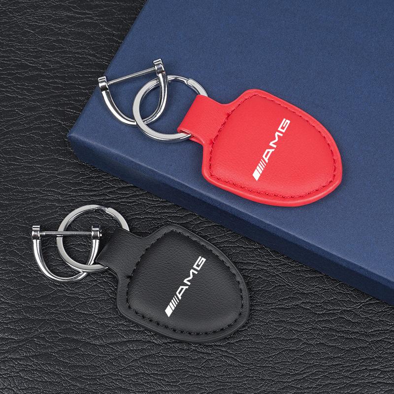 Auto Leder Schlüsselanhänger Ring Luxus Schild Schlüsselanhänger Reifenventilkappe Für Mercedes Benz AMG GLE GLS CLA CLE GLC CLS GLA W223 W213 WI3