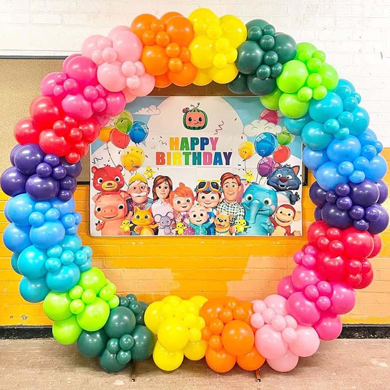 50/100pcs Round Rainbow Balloons Matte Balloon 5inches Wedding Happy Birthday Holiday Unique DIY Decoration Supplies TMZ