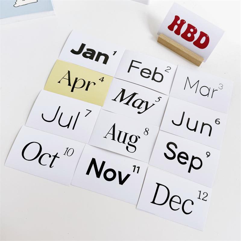 

13-Piece Black & White December Sticker Pack for DIY Cookie Bag Decoration and Sealing