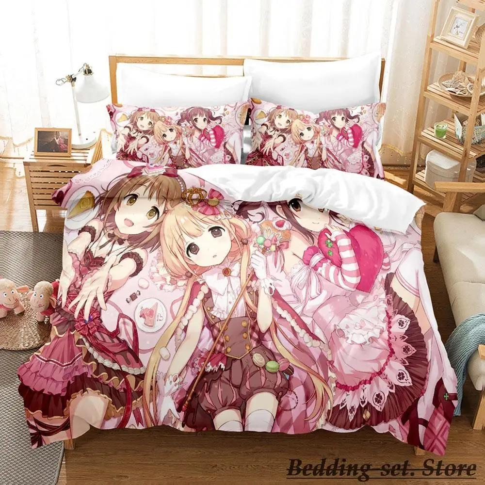 Set de lenjerie de pat Chieri Ogata Single Twin Full Queen King Size Set de pat Adult Copil Dormitor Seturi de huse de pilotă Anime parure de lit Pat