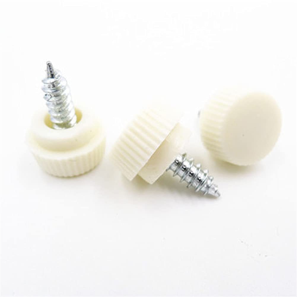 

Thumb Screw 10PCS M512mm Plastic Head Knurled Screw Self-Tapping Thumb Screws Adjust Round White Head Bolts Knurled Thumb Screws Knurled Head