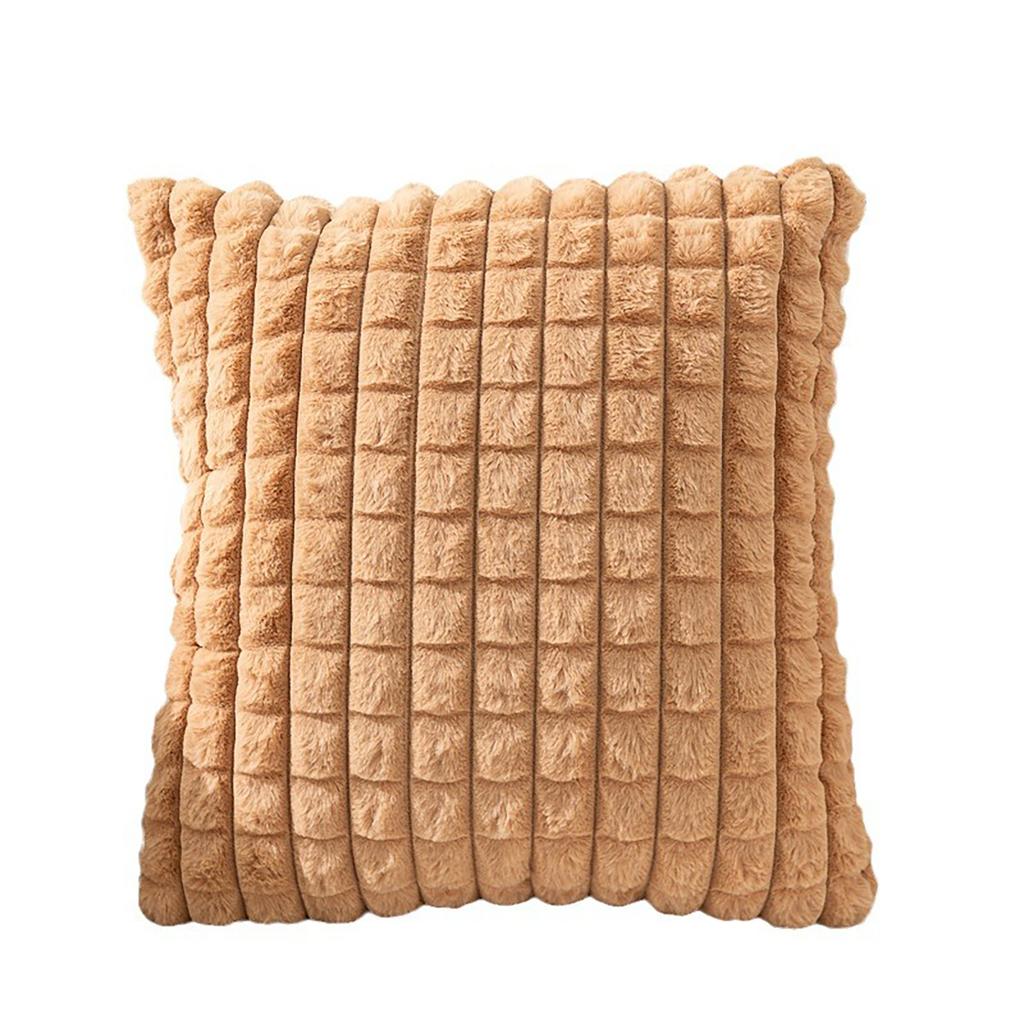 New Year Plushie Pillowcase Comfortable Easy Washing Cushion Cover for Sofa and Bed Decoration
