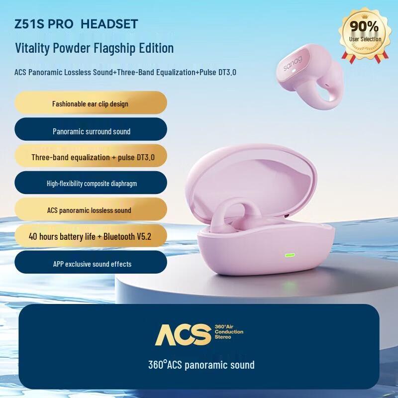 Saina Z51S Pro Clip-on Bluetooth Sports Headset