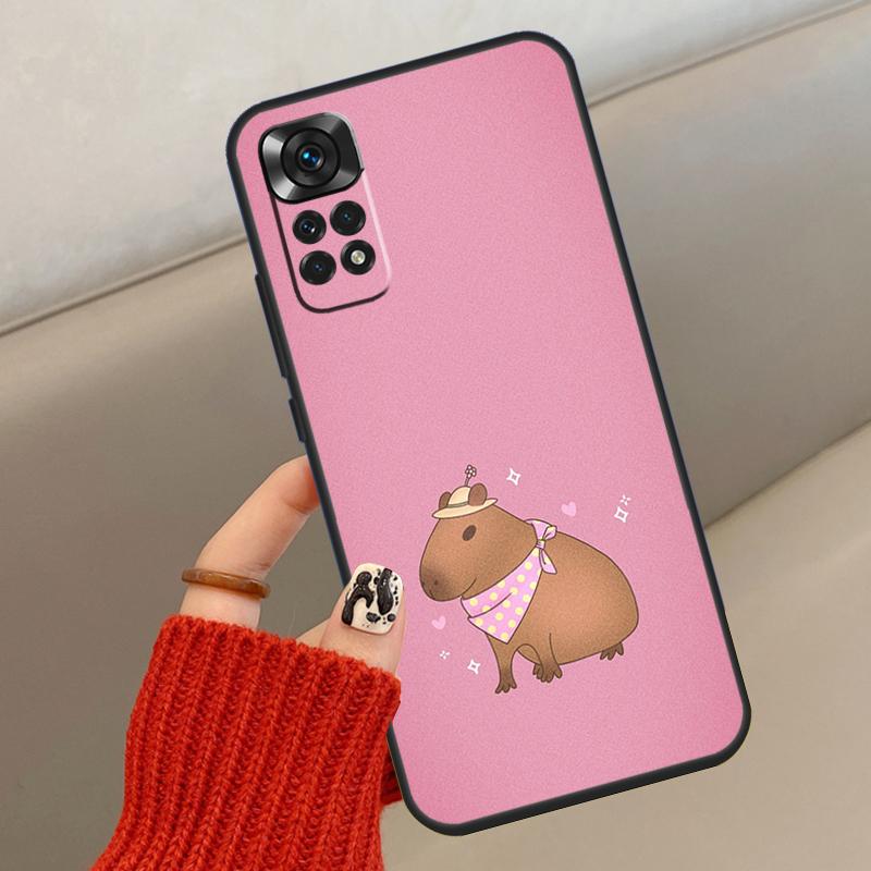 

Cute Capybara Case For Xiaomi Redmi Note 14 13 12 11 10 15 Pro Plus Cover For Redmi 15 15C 12C 10C 13C 14C Redmi Note 9